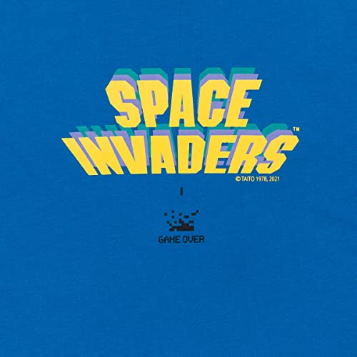 Space Invaders Mens Short Sleeve Cotton Pajama Shirt2