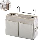 Bedside Caddy Hanging Bed Organizer Storage Bag Pocket for Bunk and Hospital Beds,College Dorm Rooms...