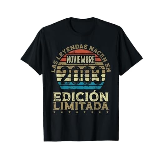 Las Leyendas nacen en Noviembre de 2003 - 20 Años Cumpleaños Camiseta
