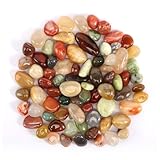 500g Edelsteine Set, 15-20mm Edelstein Mix Mischung Naturstein Trommelsteine, Kleine Edelsteine Bunte Steine Halbedelsteine Mischung für Dekoration Schatzsuche