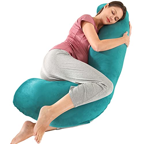 Image of BATTOP Pregnancy Pillow for Sleeping,Body Maternity Pillow with Removable Cover,Support for Back,Hips,Legs,Belly for Pregnant Women,Side Sleeper Body Pillow