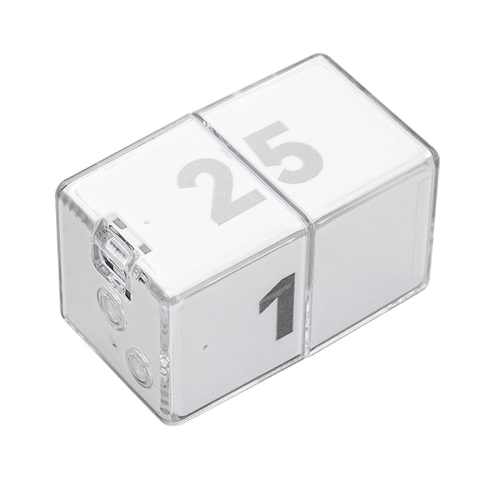Mioyoow Rechargeable Version Pomodoro Timer, Productivity Cube Timer Rotating Preset Countdown Timer Study Timer With Sensor Design For Working Studying Exercising Cooking