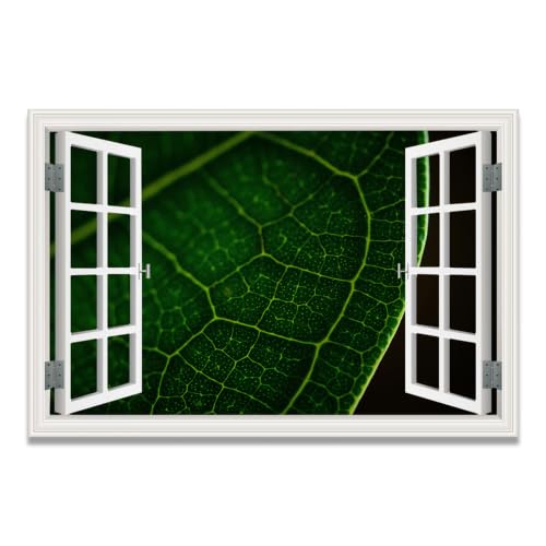 VHdfgTY cuadro lienzo efecto ventana montañas nevadas de 20x30cm sin marco para hogar