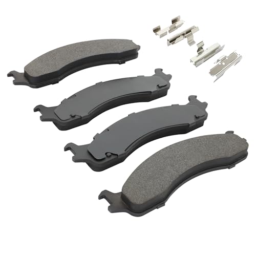 Image of QUALITY-BUILT Front Semi-Metallic Brake Pads, Premium 1001-0655M, Compatible with 1995-2007 Ford (E-150,E-250,E-250 Econoline,E-350 Club Wagon,E-350 Econoline,E-350 Econoline Club Wagon,E-350 Super)