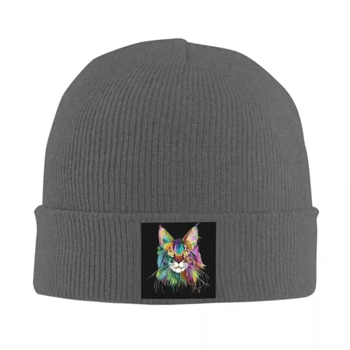 Casquette tricotée Maine Coon Splash pour rester au chaud tout l'hiver