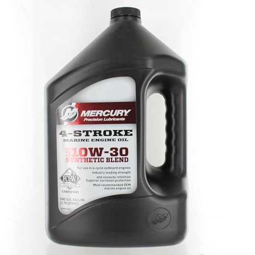 Mercury - Mercruiser 92-8M0142151; W 10W30 4-Stroke Synthetic Blend Gallon mp Made by Mercury - Mercruiser
