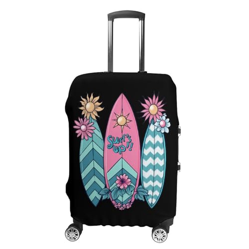 Beach Surfing Unisex Luggage Cover Washable Travel Suitcase Case Elastic Baggage Protective Covers M