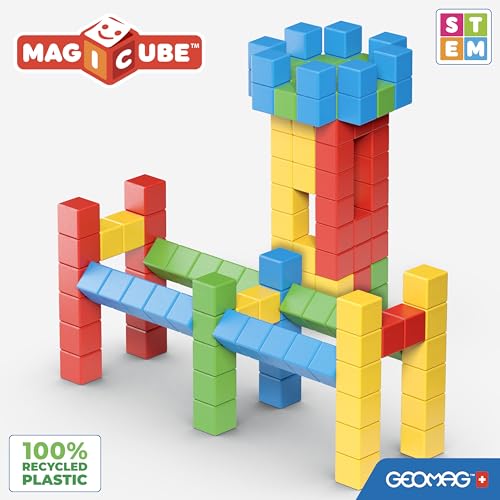 Geomag Jeux de Construction Magnétique pour Enfants Magicube Jouets éducatifs pour Garçons et Filles 100% Recyclé 24 Cubes Magnétiques Collection - vue 6