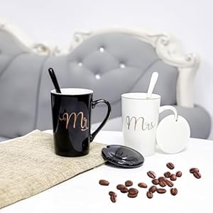 Mrandmrsgiftsengagementanniversaryweddinggiftsforcouplenewlywedscouplemugsset14ozchristmasvalentinesbridalshowerpresentsforbridehimhertype1 Urban Country Home Decor Mr and mrs gifts engagement anniversary wedding gifts for couple newlyweds couple mugs set 14oz christmas valentines bridal shower presents for bride him her type 1 urban country home decor