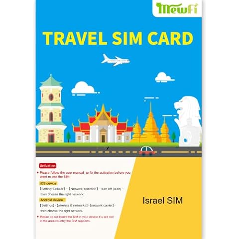 Israel SIM Card Network is Cellcom 1GB FUP per Day 10days Israel SIM Israel Cellcom SIM Card. Network Data Only Cover
