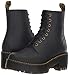 Dr. Martens Women's Shriver Hi Fashion Boot, Black Burnished Wyoming, 8