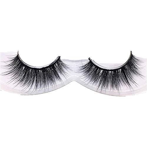 Preisvergleich Produktbild Lashes Falsche Wimpern Natürlichen Look Handgemachte Crisscross 3D Wiederverwendbar 1 Paar Künstliche Wimpern Dicken Augen Wimpern,Unsichtbares, Wiederverwendbar, schwarz