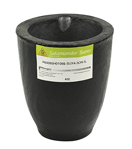 A12-18 Kg Salamander Super Clay Graphite Crucible for Precious Metal Melting Casting Gold Brass Silver Refining