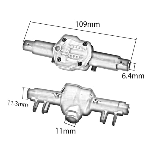Boîtier d'essieu en métal MN86 de rechange robuste pour voiture RC - 3