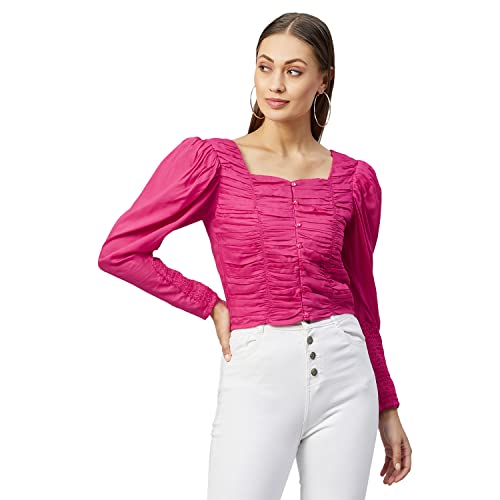 Image of Rare Women's Solid Regular Fit Blouse