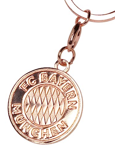 FC Bayern München Schlüsselanhänger- Logo Rosegold - Anhänger Emblem FCB FC Bayern München Schlüsselanhänger- Logo Rosegold - Anhänger Emblem FCB