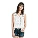 Lucky Brand Women's Contrast-Embroidery Tank Top