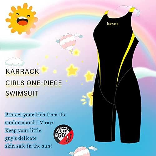 Miniatura 5 de karrack Traje de natación para niñas Deportes Concurso de entrenamiento para niñas siameses Traje de natación para niños
