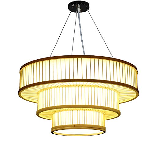 SHUANF Retro-Leuchte im chinesischen Stil 3 Schichten zylindrische Form...