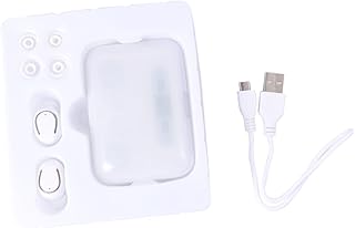 PartyKindom 1 Par De Fones De Ouvido Esportivos Fones De Ouvido Estéreo Fone De Ouvido Fone De Ouvido Power Display Fone De Ouvido F9 Branco Visor Digital Tampões Fones De Ouvido