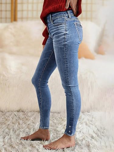 Image of Flamingals Womens High Rise Butt Lifting Curvy Skinny Jeans