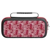 Bright Pink Cowboy Boots Print Compatible with Nintendo...