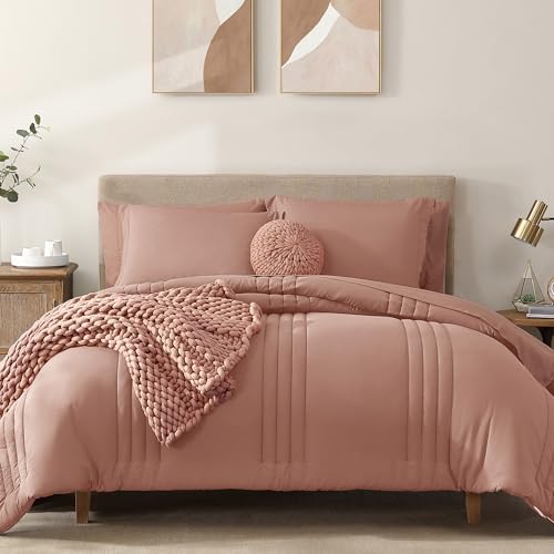 Monbix 7-piece comforter set, full size, all-season