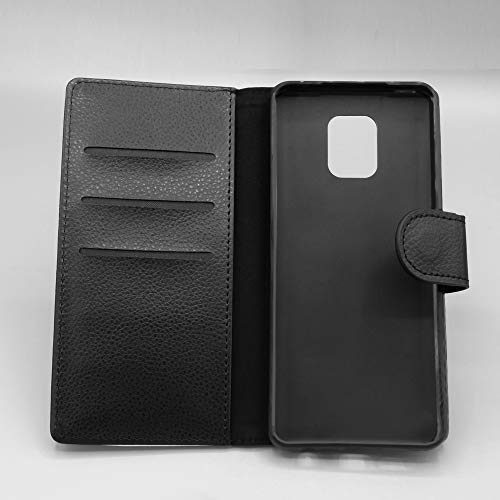 Coque Xiaomi Redmi Note 9 Pro etui simili cuir bleu finitions precises - 2
