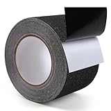 Anti Slip Grip Tape-Heavy Duty Anti Slip Tape for Stairs Outdoor, 4Inch x 35Ft, for Stairs Outdoor/Indoor, Waterproof Non-Slip Traction Grip Tape to Tubs, Boats Stairs(Black)