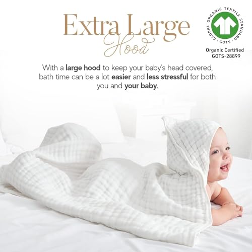 HardNok Muslin Hooded Baby Towel