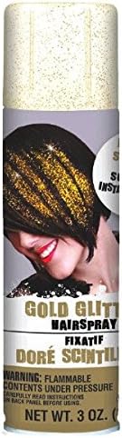 Gold Glitter Hair Spray 3-Ounces