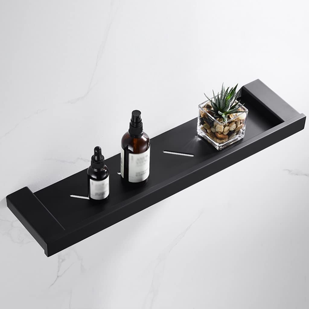 Ruiseawing Shower Organizer Shower Caddy Floating Shelves Bathroom Shelf Washstand Mirror Front Cosmetic Shampoo Storage Rack Wall Mounted