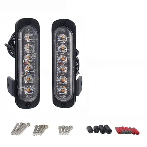Luz de freno trasera para motocicleta con kit DRL blanco de ruta diaria
