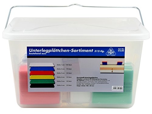 HaWe 513.00 Unterlegplättchen-Sortiment, 285-teilig