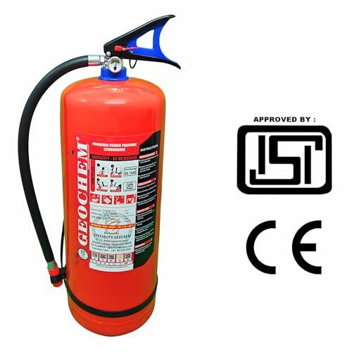 Image of ABC Multipurpose Dry Powder Fire Extinguisher - ISI Certified, Portable & Easy to Use - for Home, Office, Car, Shop, Kitchen - Fire Safety Equipment (9kg)