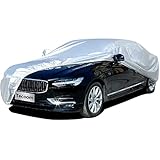 Tecoom Light Shell Waterproof UV-Proof Windproof Car Cover Without Door Zipper & Mirror Pockets for...