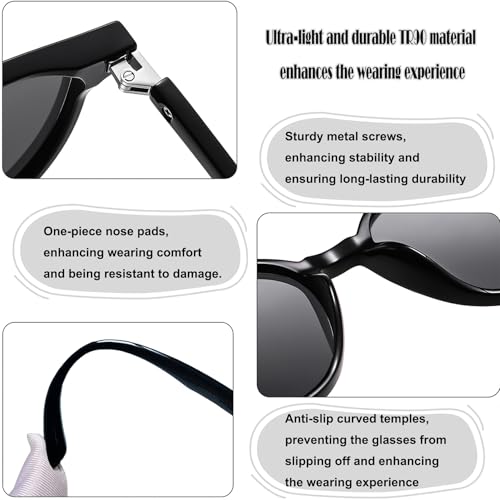 Image of Joopin Oversized Sunglasses for Women Stylish Big Rectangle Polarized UV Protection Ladies Goggles