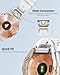 OUTVI 20mm Watch Band for Garmin fenix 5s fenix 6s fenix 7s pro quickfit 20 bands Replacement for garmin epix 2 42mm sapphire short strap Rose Gold women men White