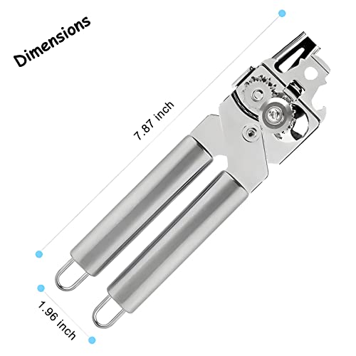 Areer Multifunctional 3-in-1 Can Opener – Stainless Steel Tin Opener with Smooth Edge Cut - Heavy Duty Can Opener Manual with Comfortable Grip Handle and Large Turn Knob