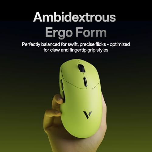 Image of Rapoo VT2 MAX Wireless Gaming Mouse, True 8K Wireless Polling Rate, 53g Lightweight, Up to 750 Hr Battery, Nordic nRF54L15 MCU, 120-Million Optical Switch, 10 Programmable Buttons, Macro Enabled