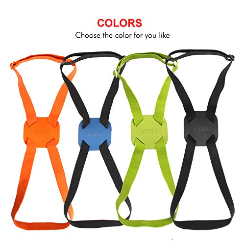 Image of VVILL Bag Bungee, Luggage Straps Suitcase Adjustable Belt - Lightweight and Durable Travel Bag Accessories (Green)