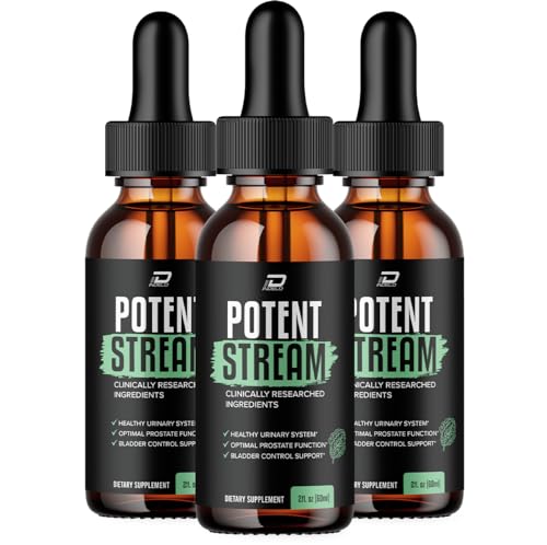 Indelo Potent Stream Drops for Health - Potent Stream Supplement Maximum Strength Potent Streame Droppers 2024 New Improved Formulation (3 Pack - 3 Month Supply)