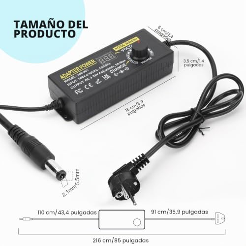 Adaptador de corriente ajustable 120W que evita la acumulación de transformadores rotos 5