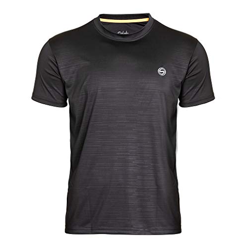 Image of Unisex Classic Black Stripes Embossed Tee