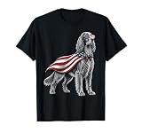 Irish Setter 4th of July US American Flag Dog Patriotic T-Shirt