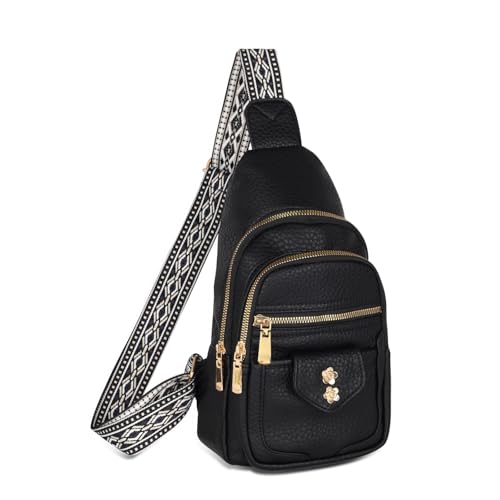 Relang Sling Bag Women Crossbody Leather Cherry Blossoms