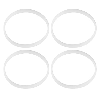 Blender 4pcs/Pack Gasket Replacement Part, Flexible Juicer Rubber O- Gasket, White Home for Replacing Original Gasket Juicer Repair Shop
