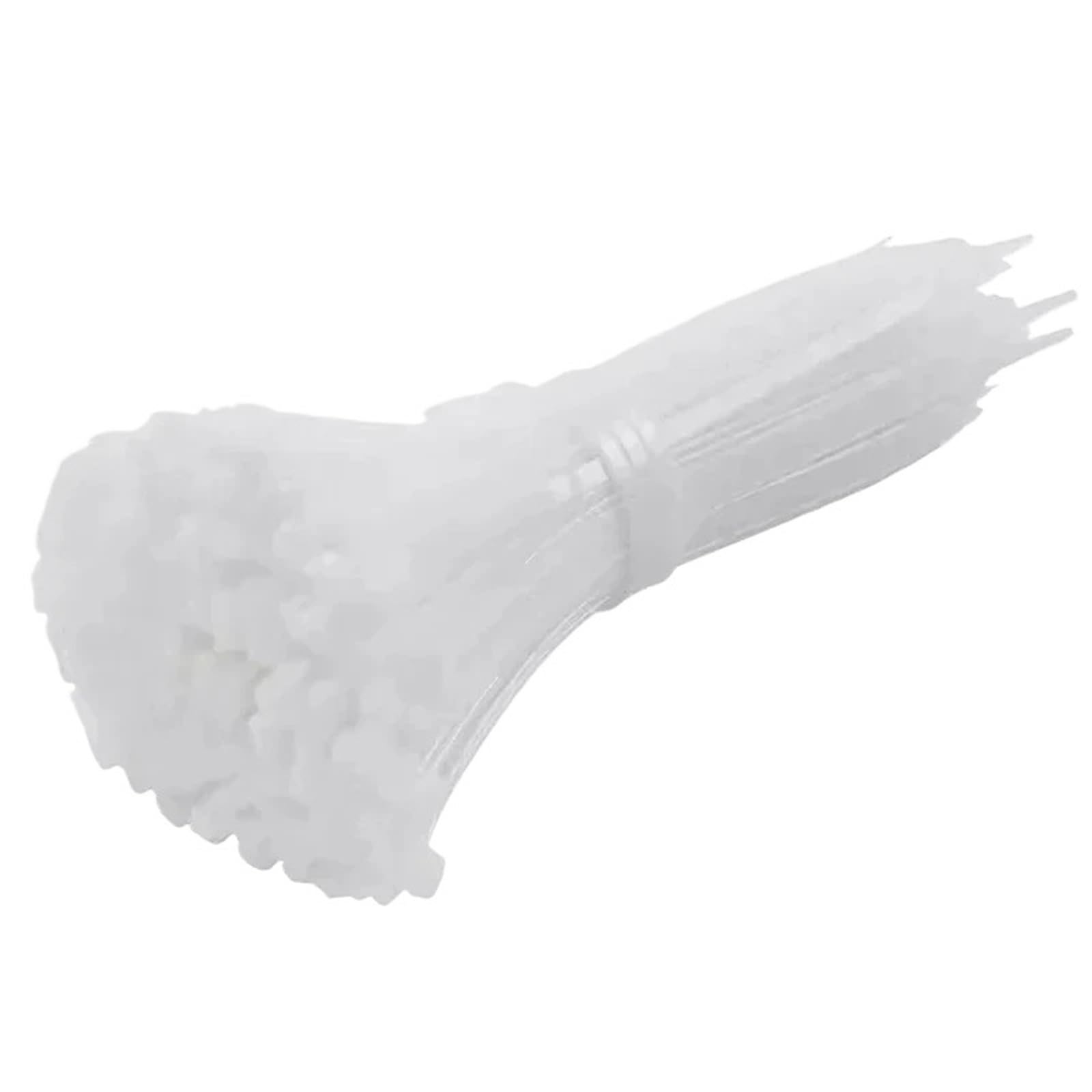 L6nqiag White(3X150mm) Nylon Cable Ties Nylon Cable Ties Self-Locking Straps Fastening Loop Multi-Purpose Adjustable Home Office Plastic Wire(,100Pcs)