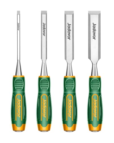 4-Piece Wood Chisel 5.5-Inch Woodworking Chisel Set Beveled Edge Blade