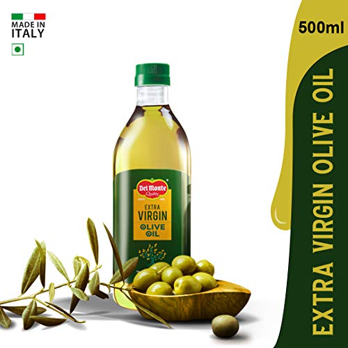 Image of Delmonte Extra Virgin Olive Oil PET, 500ml Material : vegetarian & Del Monte Spaghetti Pasta (Imported), 500g, No Artificial Flavours